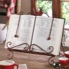 Accent Plus Iron Rooster Cookbook or Tablet Stand