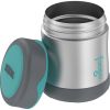 Thermos Foogo&reg; Stainless Steel, Vacuum Insulated Food Jar - Teal/Smoke - 10 oz.