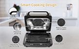 Geek Chef Airocook Smart 7-in-1 Indoor Electric Grill Air Fryer Family Large Capacity Grilled Pizza and Cyclone Grill Technology Countertop Grill Stai