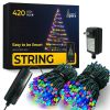 LinkedSparx LED String Lights;  110ft 420 RGB Multicolor App-Controlled LED Christmas Lights with Music Modes for Xmas Tree Indoor Party Holidays Home