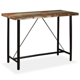 Bar Table Solid Reclaimed Wood 59"x27.6"x42.1"