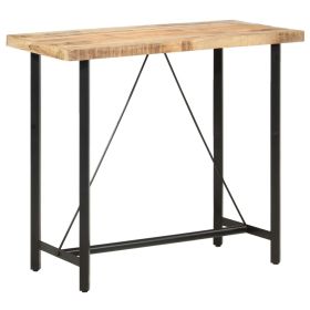 Bar Table 47.2"x22.8"x42.1" Rough Mango Wood