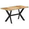 Dining Table 55.1"x27.6"x29.5" Solid Rough Mango Wood