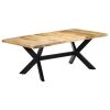 Dining Table 78.7"x39.4"x29.5" Solid Mango Wood