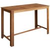 Bar Table Solid Acacia Wood 59"x27.6"x41.3"