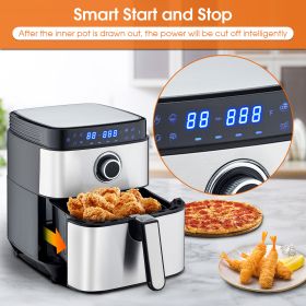 4.5L 8-In-1 Multifuntional Stainless Steel Master Cookware Digital Air Fryer Oven   YJ