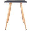 Dining Table Gray and Oak 47.2"x23.6"x29.1" MDF