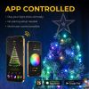 LinkedSparx LED String Lights;  110ft 420 RGB Multicolor App-Controlled LED Christmas Lights with Music Modes for Xmas Tree Indoor Party Holidays Home