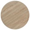 Bistro Table MDF and Steel Round 23.6"x29.5" Oak Color