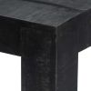 Dining Table Black 46.5"x23.6"x30" Solid Mango Wood