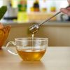 Straight Handle Honey Mixer Stainless Steel Honey and Syrup Dipper Honey Stirrer Spoon for Pot Jar Container