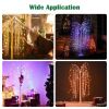 216 LED 5FT Colorful Lighted Willow Tree; RGB LED Tree with Remote; Willow Tree with Multicolored White String Lights for Indoor Outdoor Christmas Par