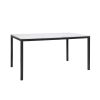 59.1'' Dining Table - Marble color table top with black leg