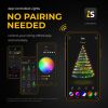 LinkedSparx LED String Lights;  110ft 420 RGB Multicolor App-Controlled LED Christmas Lights with Music Modes for Xmas Tree Indoor Party Holidays Home