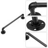 Free shipping 16 Inch Basics Classic Towel Bar Rack Industrial Iron Pipe Towel Rack Holder(Black)