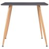 Dining Table Gray and Oak 31.7"x31.7"x28.7" MDF