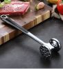 Zinc Alloy Meat Tenderizer Double Sided Non-Slip Handle Meat Mallet Kitchen Tool