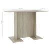 Dining Table Sonoma Oak 43.3"x23.6"x29.5" Chipboard