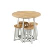 Round Modern Dining Room Table Sets With 4 chairs