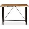 Bar Table Solid Reclaimed Wood 59"x27.6"x42.1"