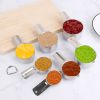 7Pcs Measuring Cups Stainless Steel Kitchen Measurement Tool