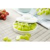 Non-Slip Rapid Slicer Food Cutter Tomatoes Grapes Olives Chicken Shrimp Strawberries Salads Gadget Holder for Slicing All Different Foods Easily