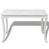 Dining Table 45.7"x26"x30" High Gloss White