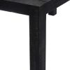 Dining Table Black 46.5"x23.6"x30" Solid Mango Wood