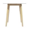 31.5 Inch Round Dining Table Small White Dining Room Table for Dining Room & Kitchen Furniture