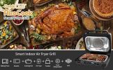 Geek Chef Airocook Smart 7-in-1 Indoor Electric Grill Air Fryer Family Large Capacity Grilled Pizza and Cyclone Grill Technology Countertop Grill Stai