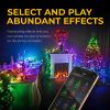 LinkedSparx LED String Lights;  110ft 420 RGB Multicolor App-Controlled LED Christmas Lights with Music Modes for Xmas Tree Indoor Party Holidays Home