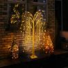 216 LED 5FT Colorful Lighted Willow Tree; RGB LED Tree with Remote; Willow Tree with Multicolored White String Lights for Indoor Outdoor Christmas Par