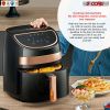 Products Hot Air Fryer Oven 3.2 QT Pot Quarts Electric Oil Less 1400W Touch Screen Airfryer 5 Core AF 320