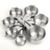 7Pcs Measuring Cups Stainless Steel Kitchen Measurement Tool