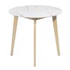 31.5 Inch Round Dining Table Small White Dining Room Table for Dining Room & Kitchen Furniture