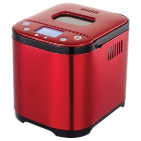 Frigidaire EBRM100-SSRED 2-Pound 710-Watt Electric Stainless Steel Bread Maker (Red)