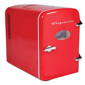 Frigidaire EFMIS175-RED 9-Can 48-Watt Portable Retro Mini Refrigerator (Red)