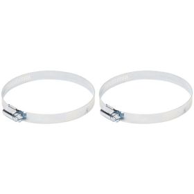 Deflecto MCX4 4" Worm Drive Clamps, 2 pk