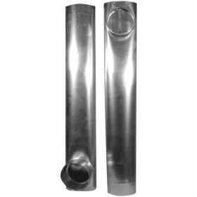 Deflecto DAF2 Skinny Duct Telescoping Aluminum Vent (27"- 48")