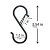 Hanging Heavy Duty S Hooks Safety Buckle Design Bathroom Cupboard Clothing Towel Hanger Hook Kitchen Cups Spatula Opener Scissor