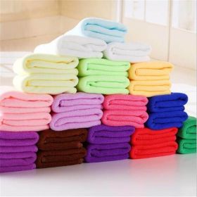 Kitchen Bathroom Supplies Towels Hand Face Shower Washcloth (Color: White, size: one size)