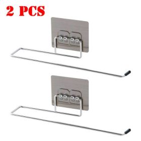 1/2pcs Hanging Toilet Paper Holder Roll Paper Holder Bathroom Towel Rack Stand Kitchen Stand Paper Rack Home Storage Racks (size: 2 pcs)