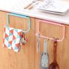 Towel Holder Rack Rail Cupboard Hanger Bar Hook Bathroom Kitchen Top Home Organization Candy Color