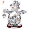 Christmas Tree Rotating Sculpture Train Decorations Paste Window Paste Stickers Christmas Decoration