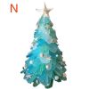 Christmas Tree Rotating Sculpture Train Decorations Paste Window Paste Stickers Christmas Decoration