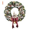 Christmas Tree Rotating Sculpture Train Decorations Paste Window Paste Stickers Christmas Decoration