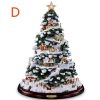 Christmas Tree Rotating Sculpture Train Decorations Paste Window Paste Stickers Christmas Decoration