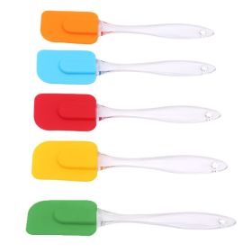 Silicone Cake Spatula Heat Resistant Cream Butter Scraper Kitchen Baking Tool (Color: Green)