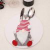 Christmas decorations Cartoon faceless doll knife and fork set table Kitchen decoration props Creative three-dimensional knife and fork bag