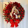 Christmas Wreath Jesus scene decoration props front door hanging party Christmas decoration indoor and outdoor home decoration